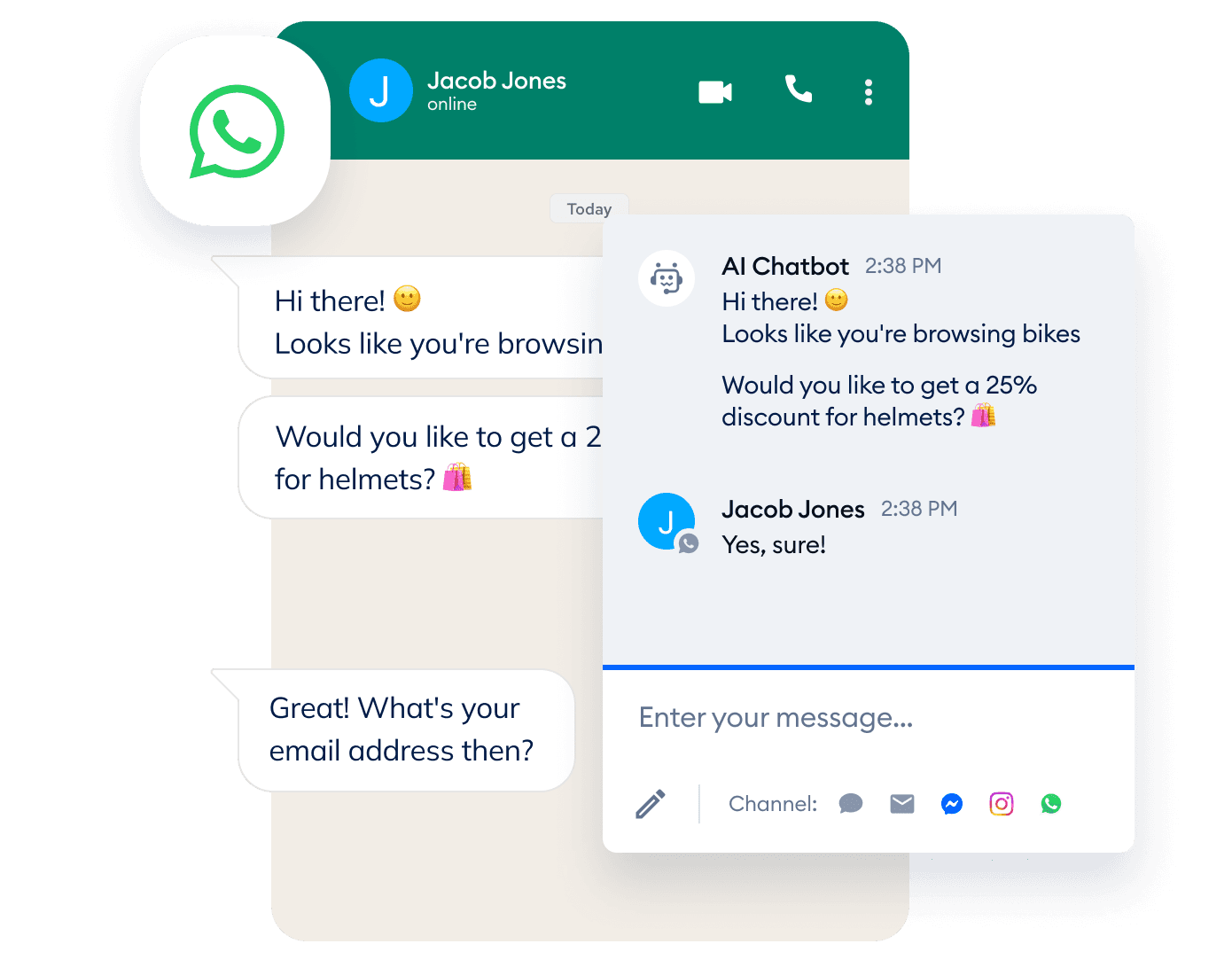 Ofrece asistencia en WhatsApp con chatbots potenciados con IA