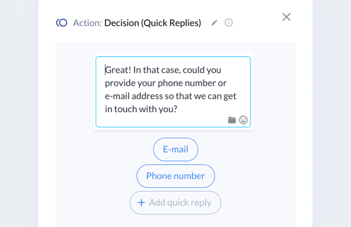 lead generation chatbot: decision