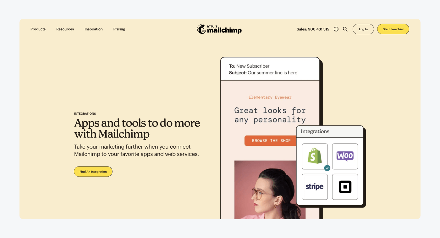 mailchimp's app integrations