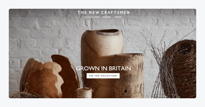 The New Craftsmen website image