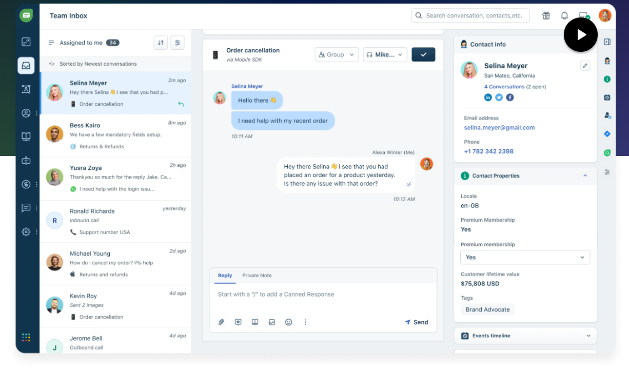 freshchat LiveChat Alternative