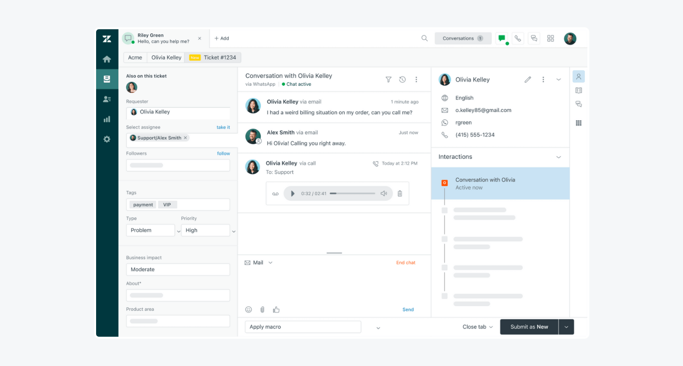 zendesk AI Customer Support Software