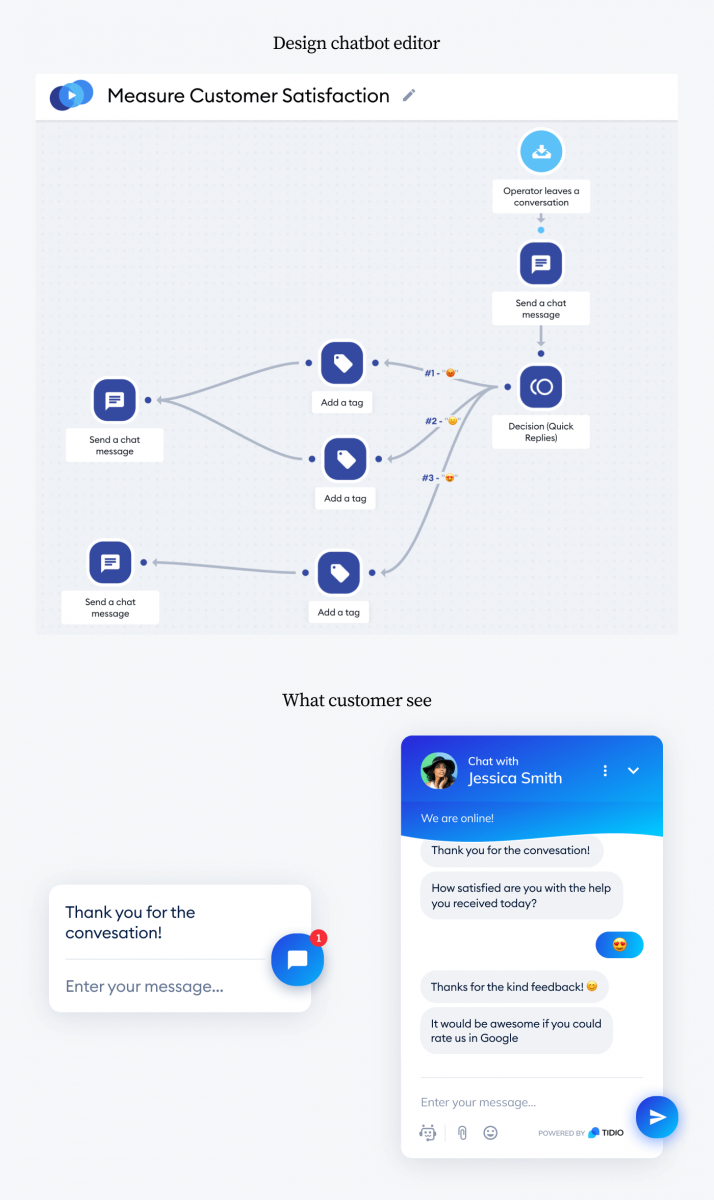 Customer satisfaction chatbot template