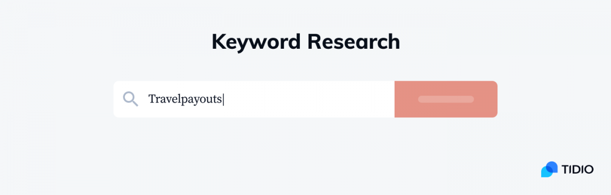 A decorative image that visualizes keyword research 