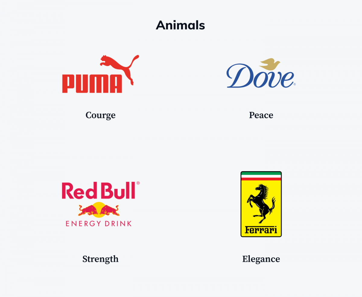 Animal styled logo examples