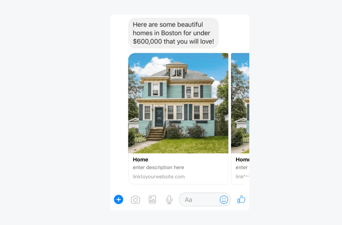 real estate chatbot mobile monkey