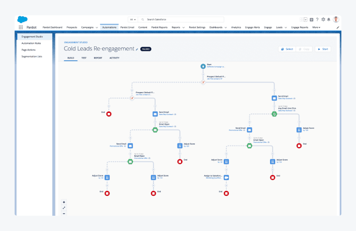 pardot automation sample