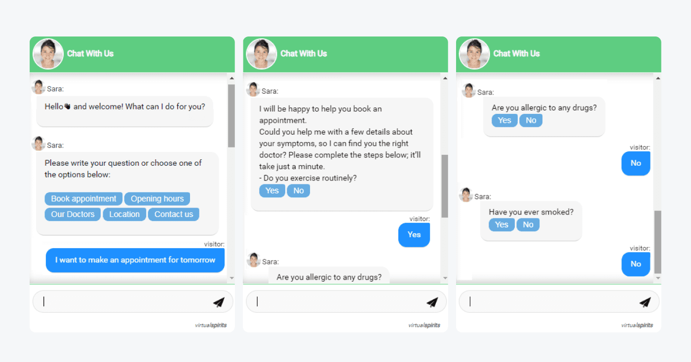 apointment scheduling example